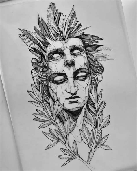 Pin On Boredpanda In 2024 Line Drawing Tattoos Tattoo Design