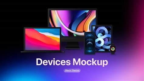 Devices Mockups Black Theme Figma Free Ui Free