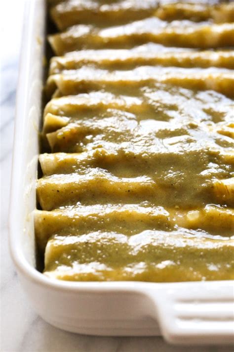 Easy Enchiladas Verdes Green Enchiladas