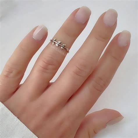 Anillo Hojas Falange Midi Plata Joyas Gabena Cuotas Sin Inter S