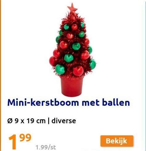 Mini Kerstboom Met Ballen Aanbieding Bij Action 1Folders Nl