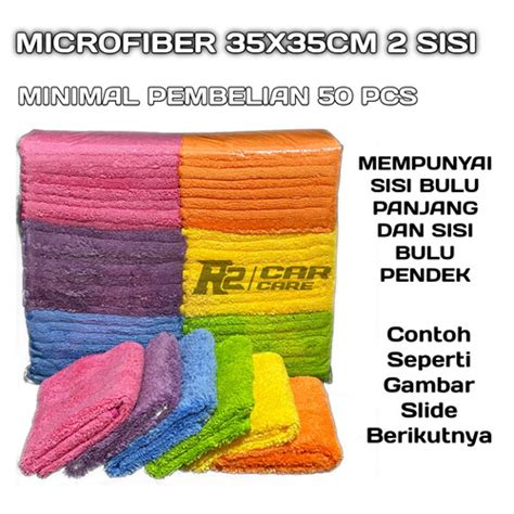 Jual Kain Lap Microfiber 2 Sisi 35x35 Cm Jakarta Barat R2 Car Care