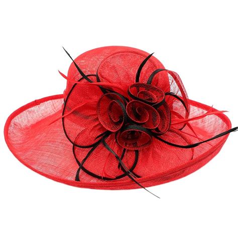 Chapeau Mariage Rouge Fraise Achat Mariage