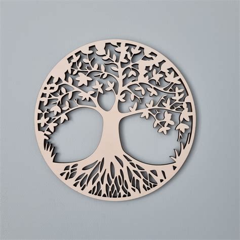 Arbre De Vie Personnalis Avec Pr Noms Diam Cm D Coupe Laser