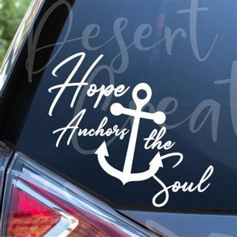 Hope Anchors Decal Etsy