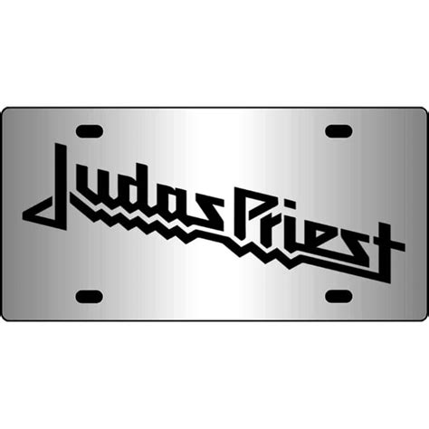 Judas Priest Band Logo Mirror License Plate