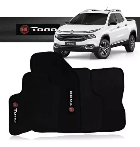 Tapete Borracha Fiat Toro 2021 2022 2023 Preto 4 Peças Parcelamento