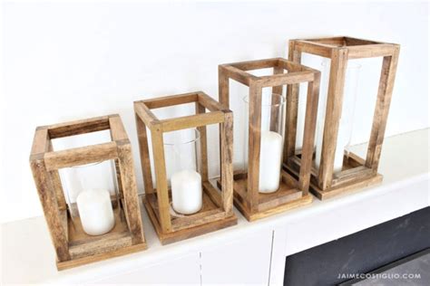 Wood Lantern Centerpieces Free Plans - Jaime Costiglio