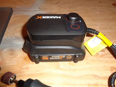 Review Worx Makerx Rotary Tool Power Share System Using Their 20v