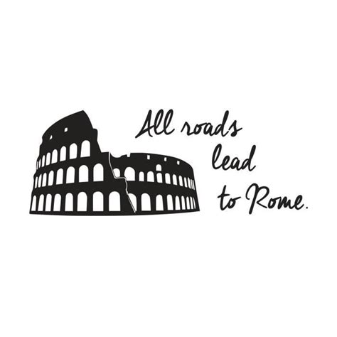 Wall Impact Sticker Adh Sif Mural Roads Rome X Cm Cdiscount