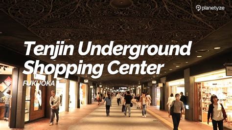 Tenjin Underground Shopping Center Fukuoka Japan Travel Guide Youtube