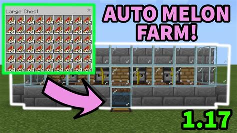 117 Automatic Melon Farm Minecraft Java Bedrock Mcpexboxpsswitchwindows10 Youtube