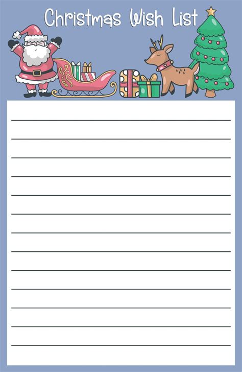 Best Free Printable Christmas Wish List Templates Artofit