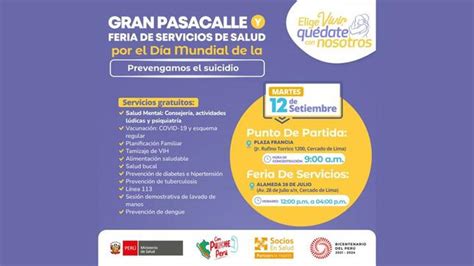 Minsa Realiza Gran Pasacalle Y Feria De Salud Por El D A Mundial De