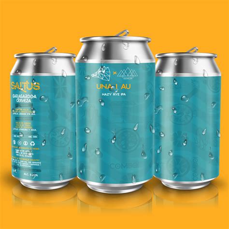 UNA I AU Hazy Rye IPA Caja 24 Cervezas Saltus