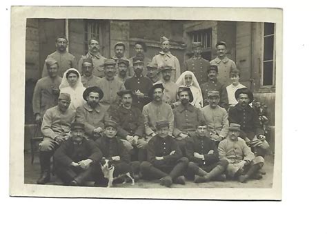 MILITAIRE CARTE Photo Groupe De Soldats Annonay Avril 1916 EUR 1