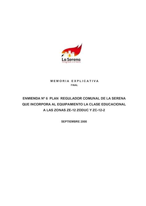 Pdf Enmienda N Plan Regulador Comunal De La Transparencia