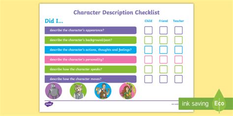 What Is A Character Description Bbc Bitesize Design Talk