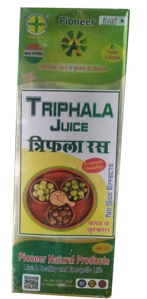 500ml Pioneer Triphala Juice Packaging Type Box At Rs 590 Pack In