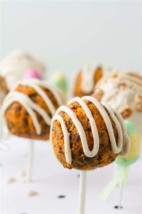 Carrot Cake Pops Healthful Pursuit