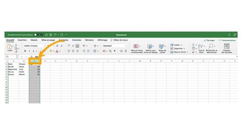 Excel S Lectionner Des Colonnes Lignes Ou Tableaux Complets