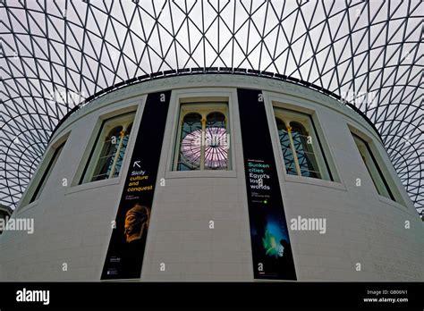 A View Of The Main Hall And Atrium In The British Museum London