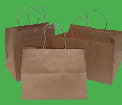 Brown Kraft Paper Carry Bags For Packaging Capacity 2kg At Rs 69 In