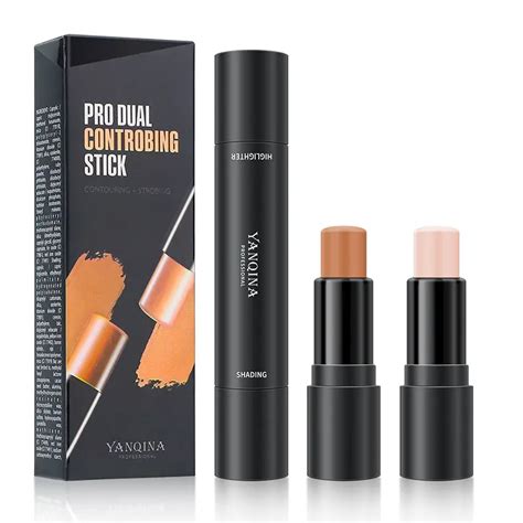 Double Head Contour Stick High Light Shadow Concealer Pen Waterproof Long Lasting Face Makeup