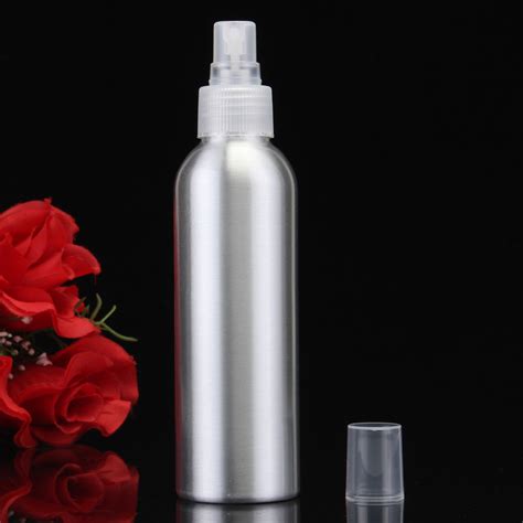 Ml Ml Empty Aluminum Metal Spray Bottle Transparent White Fine