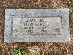 Joan Reynolds Hill Fitzpatrick M Morial Find A Grave