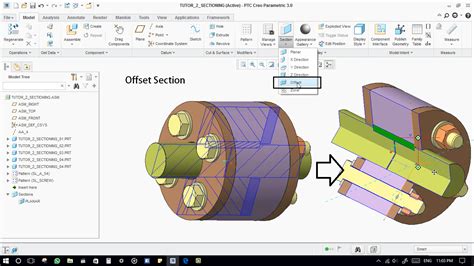 Sections In Creo Offset Zone Sections Full Unfold Full Aligned In