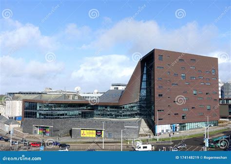 plymouth england university  plymouth facade editorial stock image