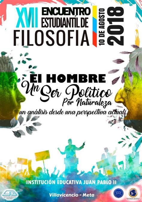 AFICHE ENCUENTRO DE FILOSOFIA Institución Educativa Juan Pablo II