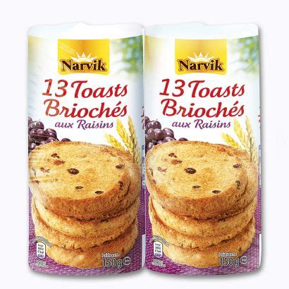 Toasts Brioch S Aux Raisins Aldi France Archive Des Offres