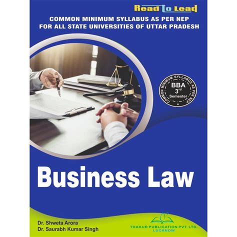 Business Law Bba Semester Thakur Publication Pvt Ltd