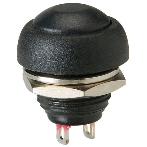 Momentary N O Raised Push Button Switch Black 844632075971 EBay