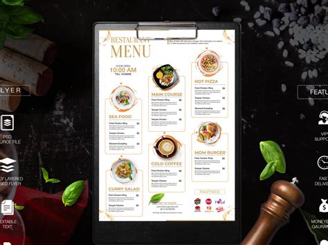 Modern restaurant menu design | Upwork