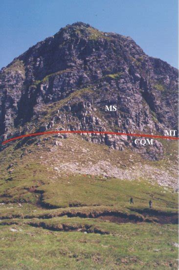 Assynt The Moine Thrust Stac Of Glencoul Looking E From Beneath The