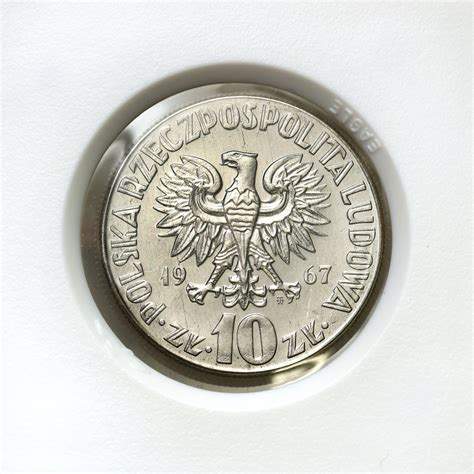 PRL PRÓBA Nikiel 10 złotych 1967 Mikołaj Kopernik archiwum niemczyk pl