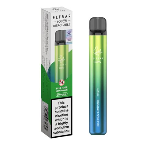 Elfbar V Blue Razz Lemonade Disposable Vape Mg From Elfbar Co Uk