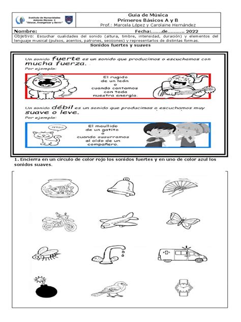 Guía De Música Sonidos Fuertes Y Suaves Pdf