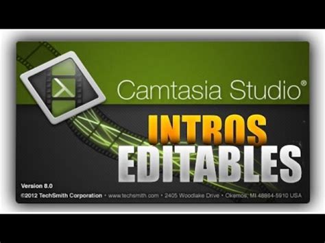 Descargar Intros Editables Para Camtasia Studio 8 Tutorial YouTube