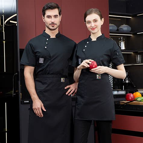 New Fashionable Wholesale Press Button Restaurant Workwear Kitchen