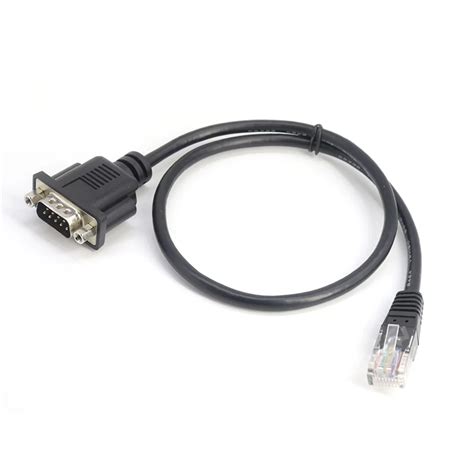 Custom RS232 DB9 Male to RJ45 8P8C Male adapter cable china factory,DB9 ...