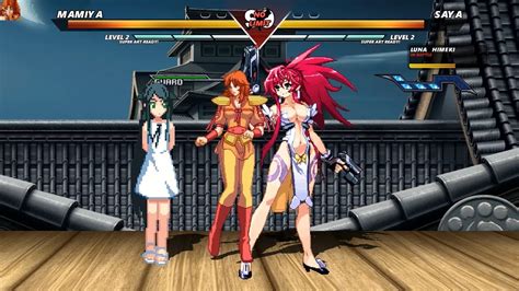 Mamiya Vs Saya And Luna Himeki Mugen High Level Insane Epic Fight