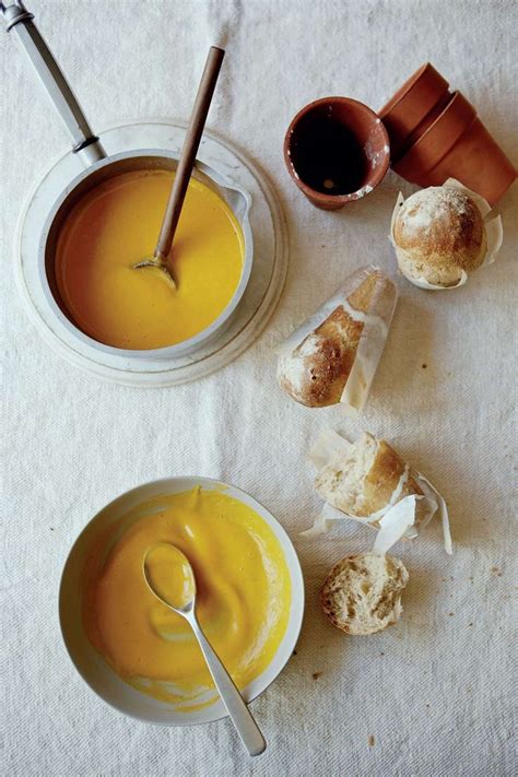 Butternut Squash Soup With Flowerpot Bread Recipe From Home Comforts By