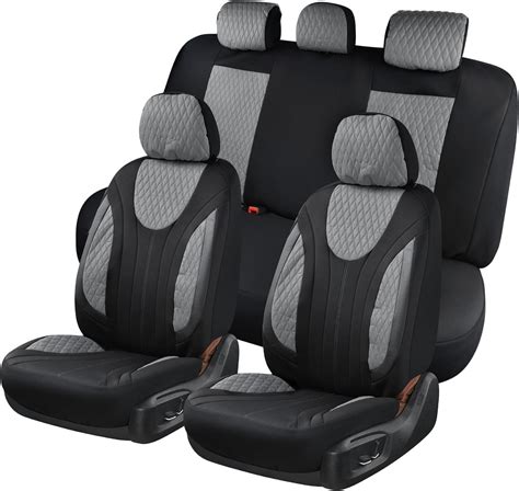 Coverado Car Seat Covers Full Set 11 Pieces Universal Seat Covers For Cars Front