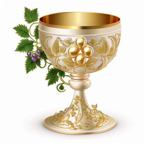 Beautiful First Communion Chalice Clipart White Background Clip Art