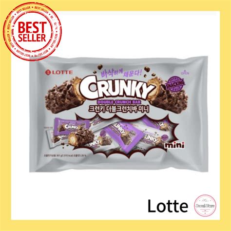 Lotte Double Crunky Mini Bar G Shopee Singapore