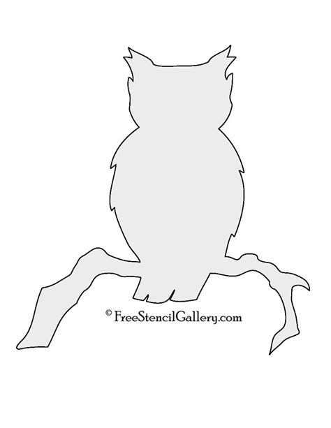 Owl Silhouette Stencil | Free Stencil Gallery | Owl silhouette, Silhouette stencil, Free stencils